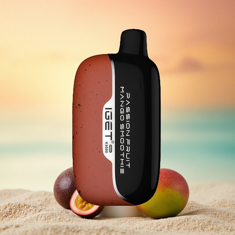 IGET Moon K5000 Puffs Passionsfrucht-Mango-Smoothie mit 5000 Puffs und Mesh Coil 1,35 Ohm