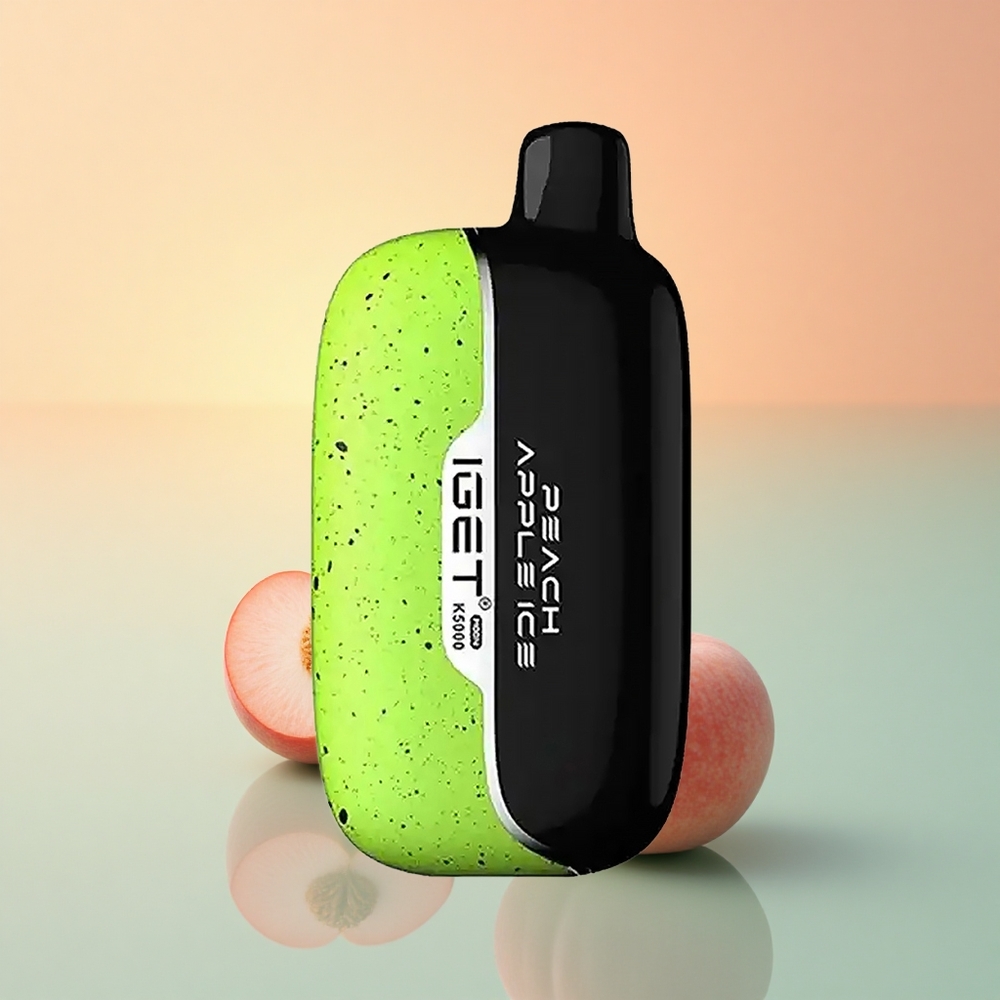IGET Moon K5000 Puffs Pfirsich Apfel 5000 Puffs 1.35 Ohm Mesh