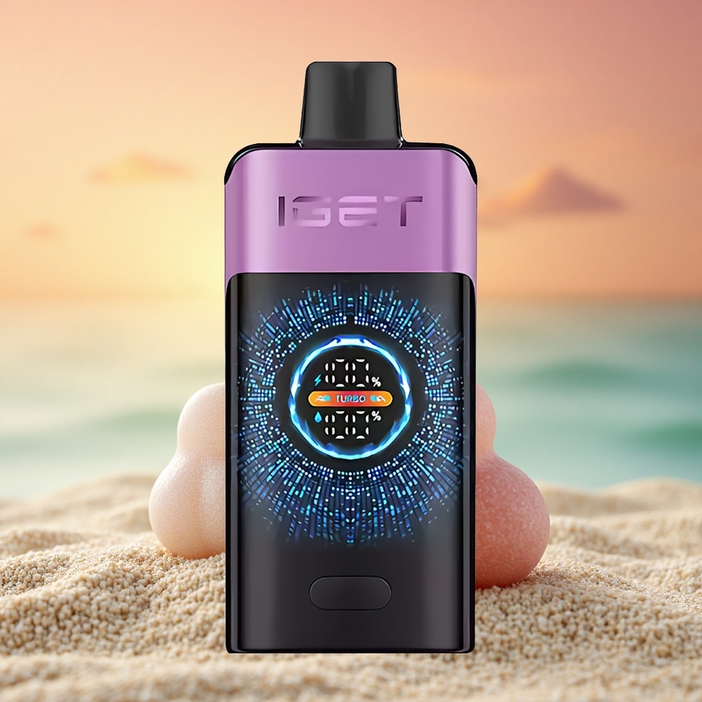IGET ONE 12000 Puffs Chupa Chups Grape Turbo 9000 Dual Mesh