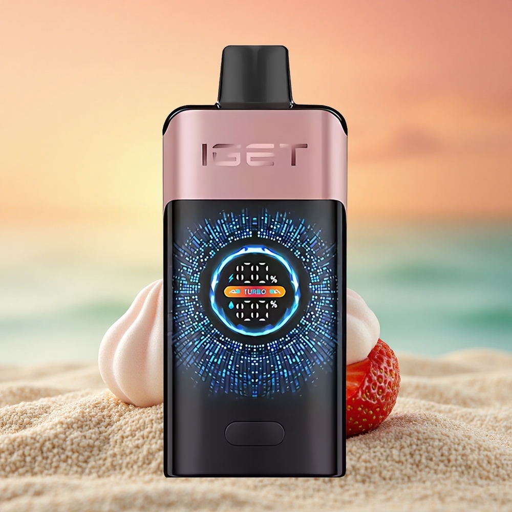 IGET ONE 12000 Puffs Erdbeer Chupa Chups mit Dual Mesh Coil und 2700 mAh