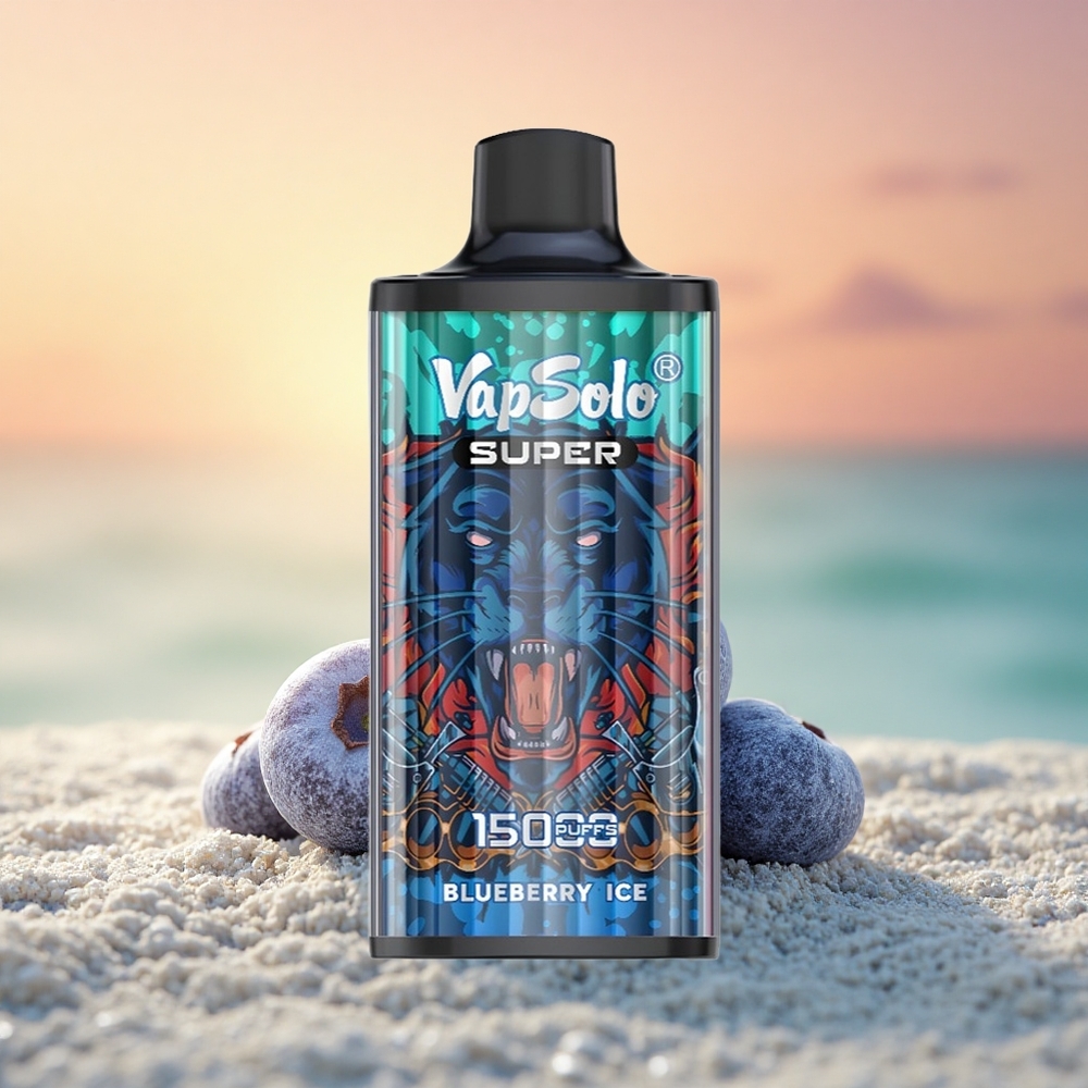 Vapsolo Super 15000 Puffs Blaubeer-Eis 40ml 850mAh Mesh