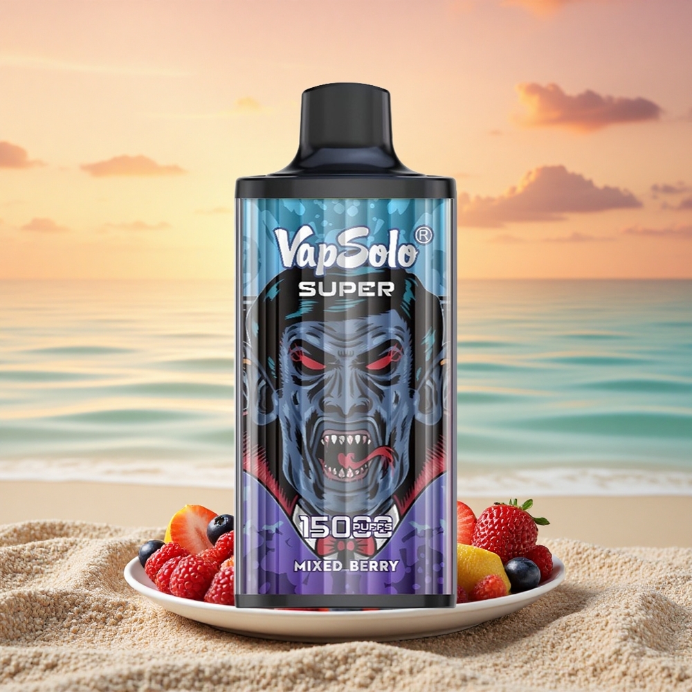 Vapsolo Super 15000 Puffs Gemischte Beeren 40ml Typ-C 850mAh