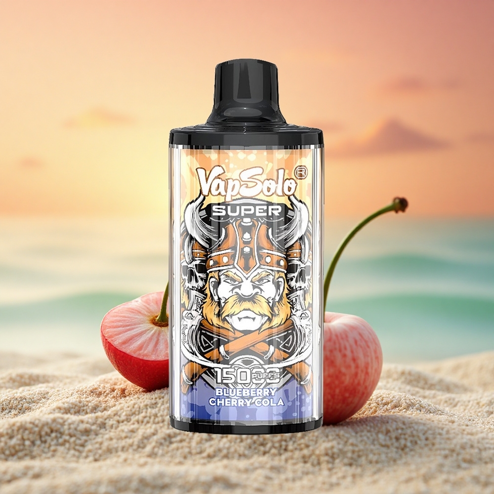 Vapsolo Super 15000 Puffs Kirsch-Cola 40ml 850mah Typ-C