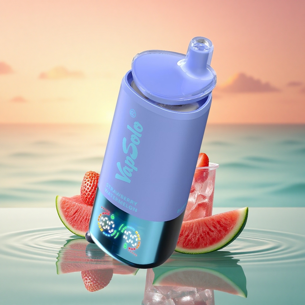 Vapsolo Triple 30000 Puffs Erdbeer-Wassermelone & Blaubeer-Eis mit 40ml E-Liquid und Typ-C-Ladeanschluss
