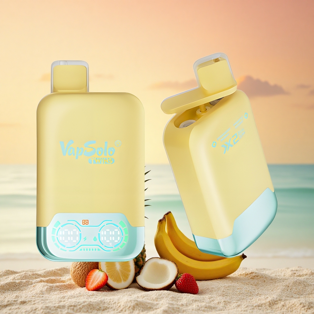 Vapsolo Twins 20000 Puffs Ananas Kokos & Erdbeer Banane 40ml Typ-C