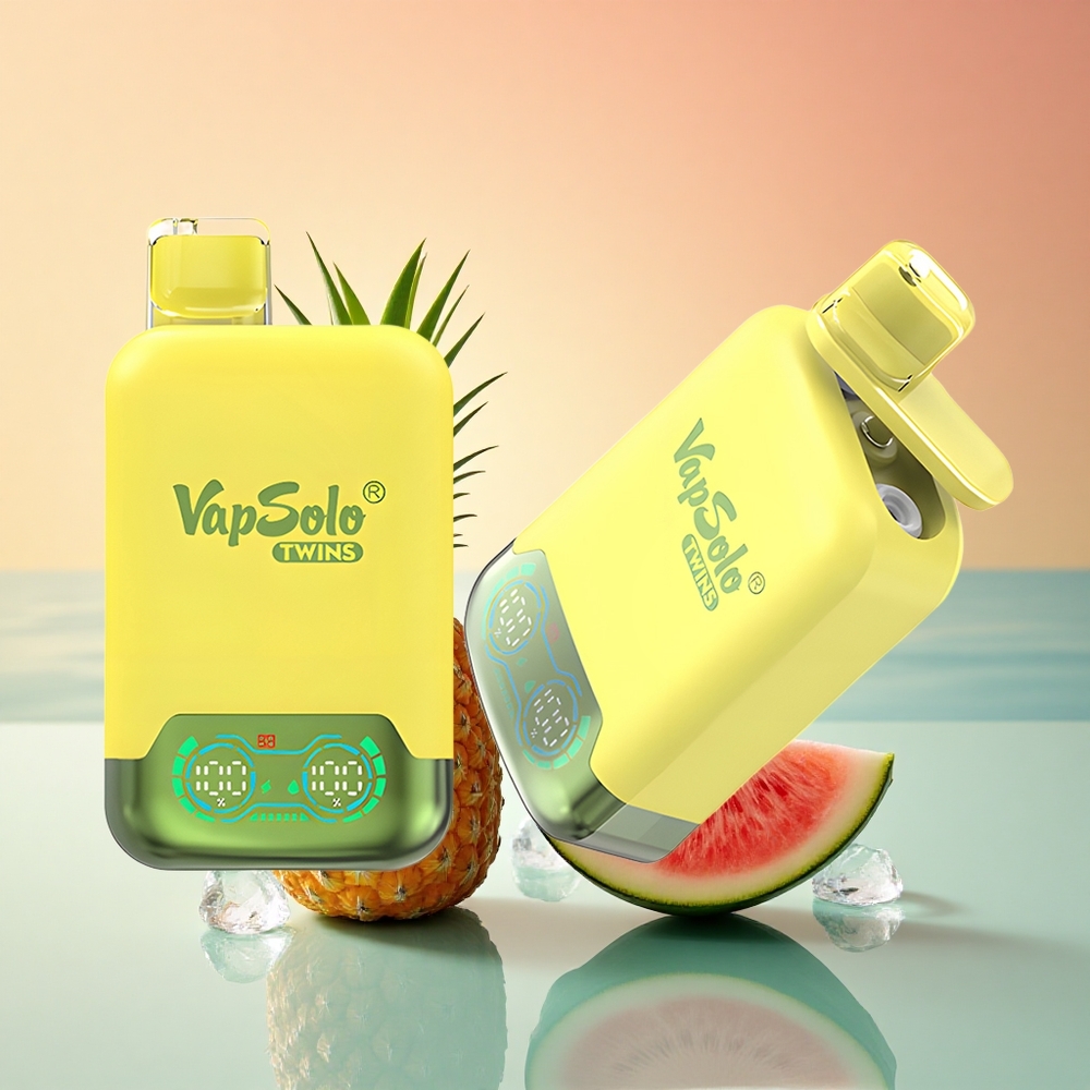 Vapsolo Twins 20000 Puffs Ananas Kokos & Wassermelone Eis 40 ml Typ-C