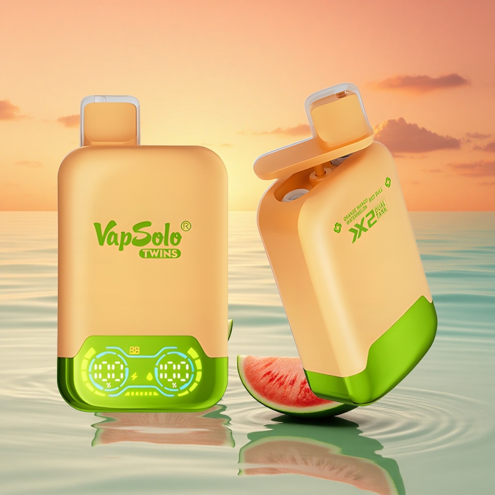 Vapsolo Twins 20000 Puffs Orange Mango Wassermelone & Red Bull 40ml Doppeltank Typ-C