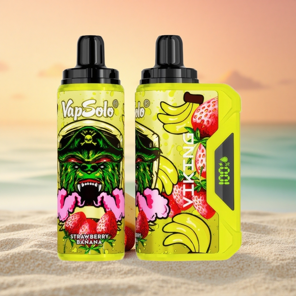 VapSolo VIKING 12000 Puffs Erdbeer-Banane Typ-C 22ml