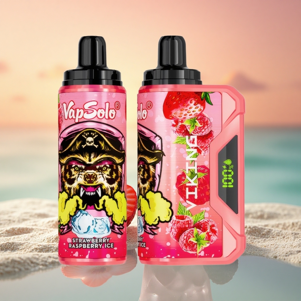 VapSolo VIKING 12000 Puffs Erdbeer-Himbeer-Eis Typ-C 22ml