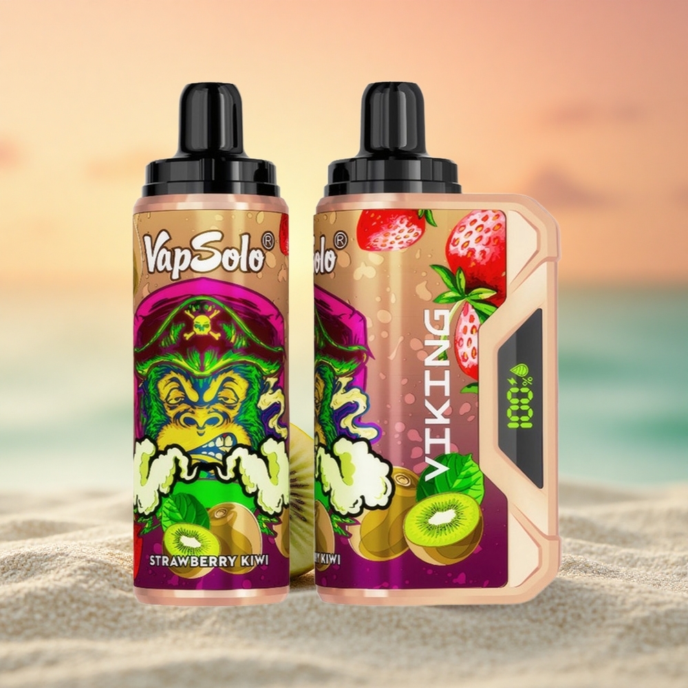 VapSolo VIKING 12000 Puffs Erdbeer-Kiwi Typ-C 22ml