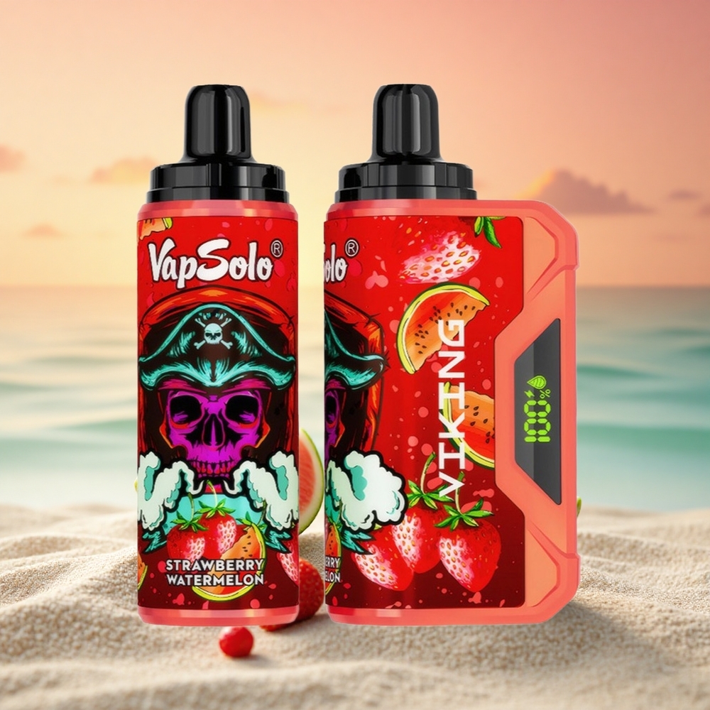 VapSolo VIKING 12000 Puffs Erdbeer-Wassermelone Typ-C 22ml