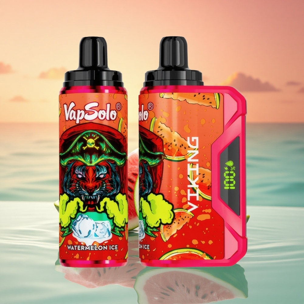 VapSolo VIKING 12000 Puffs Wassermelone Eis Typ-C 22ml